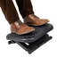 Repose-pieds Mind Reader, ergonomique, hauteur réglable, bureau, plastique, L 17 po x l 13 po x H 6,25 po, noir