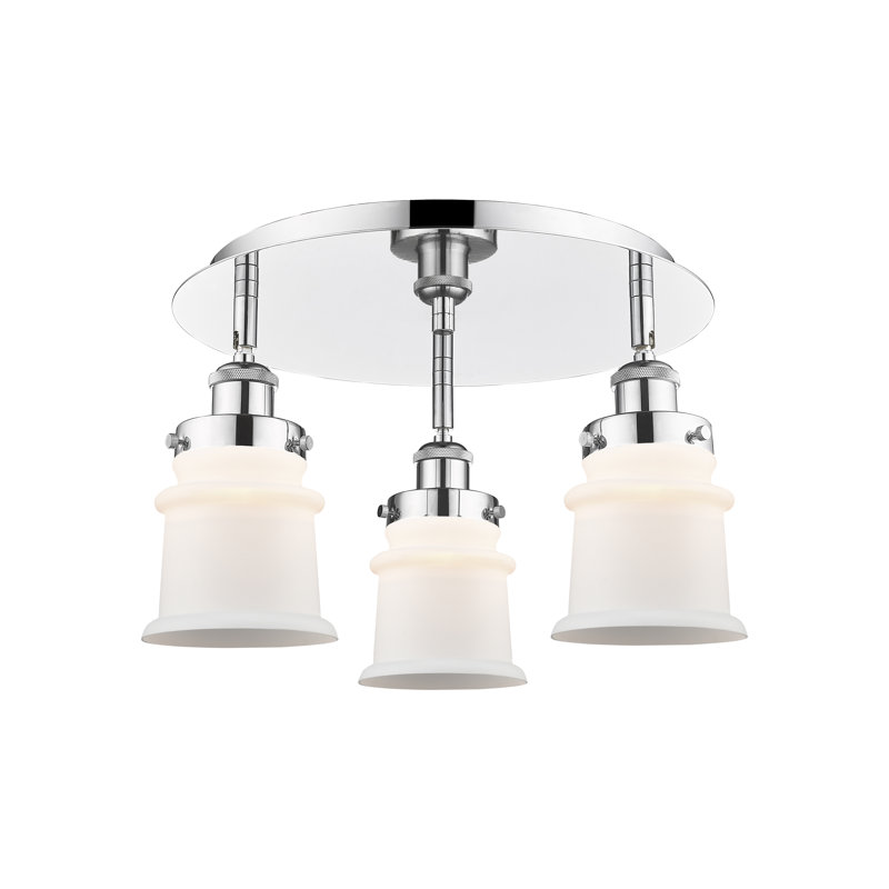 Plafonnier encastré Alvi, Blanc mat, Chrome poli