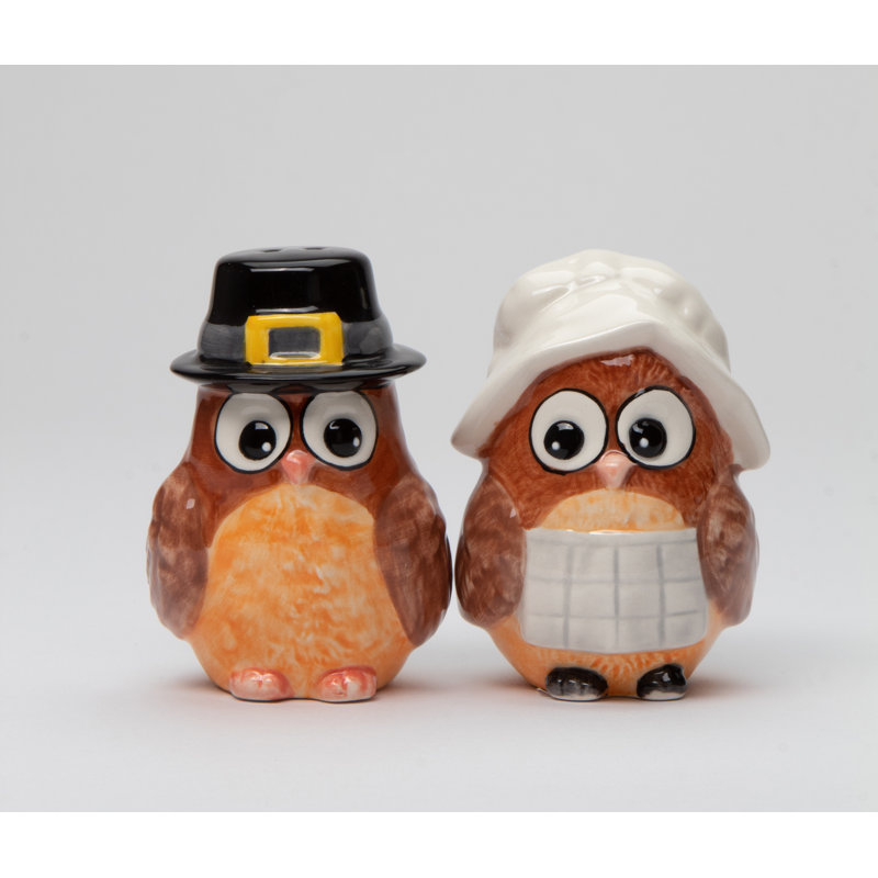 Ensemble salière et poivrière Pilgrim Owl