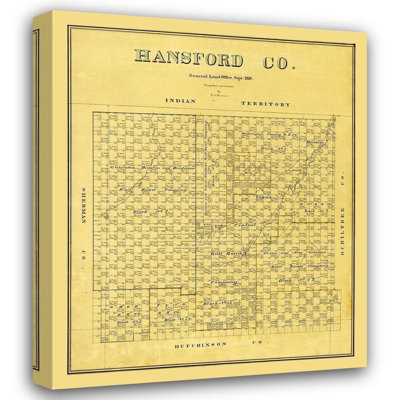 Art sur toile tendue avec la galerie Trinx Beaumont: Hansford County Texas, Beaumont 1889