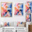Fusion rose, bleu et fleurs I-72758816-72758830