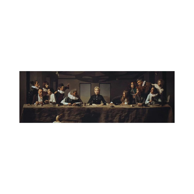 L'Ultima Cena by Igor Voloshin - Wrapped Canvas Panoramic Painting, 30.48 cm H x 91.44 cm W x 1.91 cm D