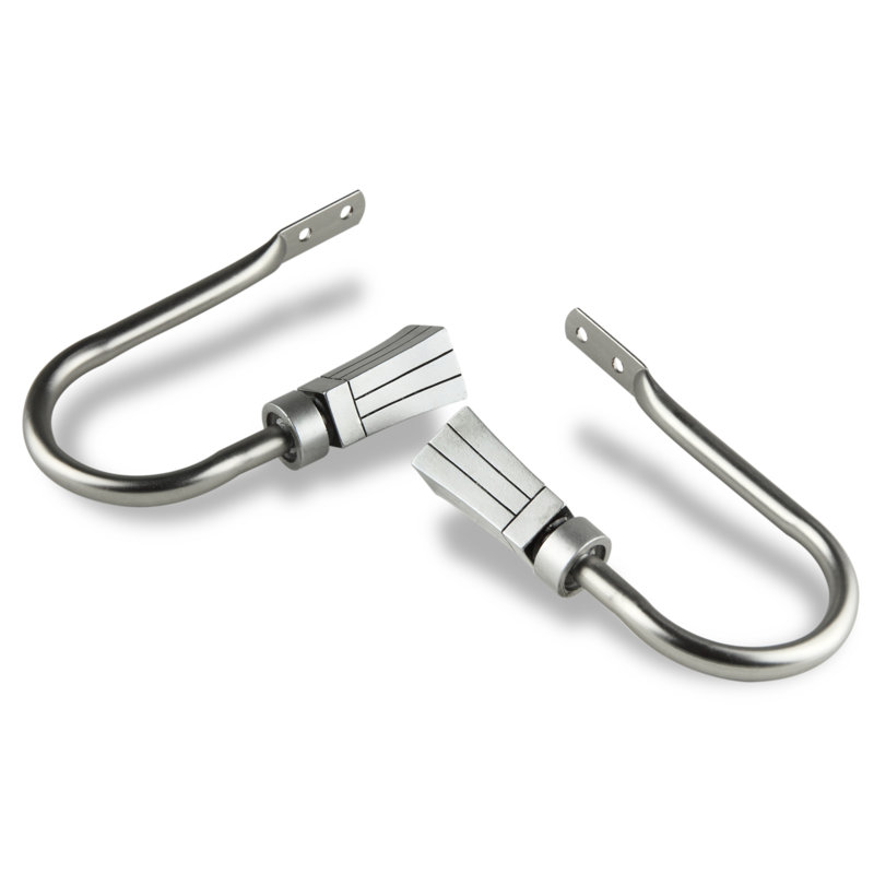 Retenue de rideau 4 po Shamar, Nickel satiné