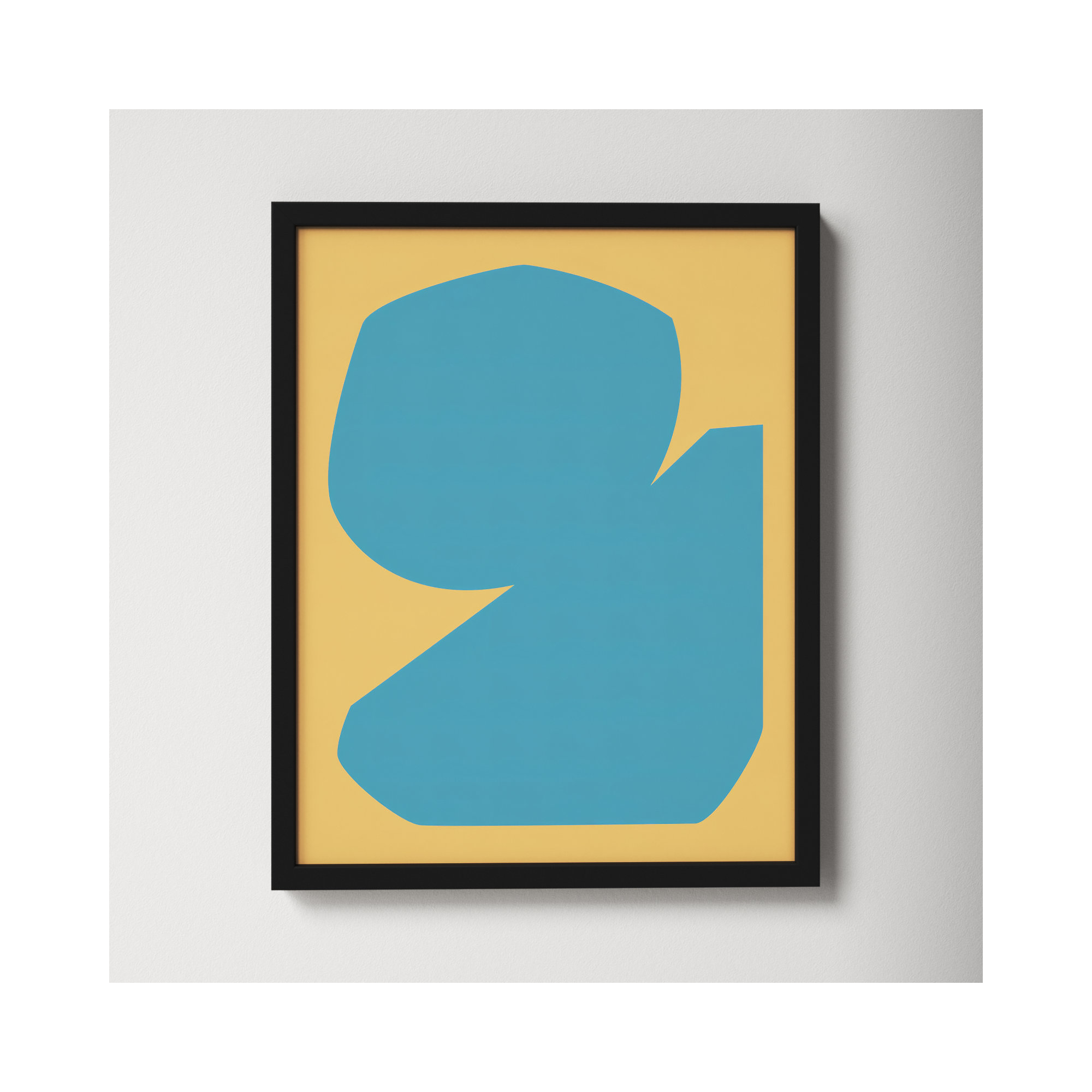 Blue Study 2 by Michael Kempen, 20"H x 16"W x 1.25"D, Black Framed
