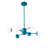 angelo:HOME Lloyd 6 Light Modern Spoke Chandelier in Multiple Colour-ways-364897927