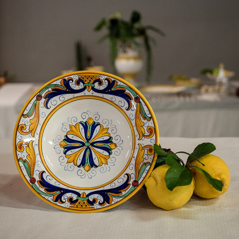 Deruta Handmade Ceramic Dinnerware Set - Service for 2