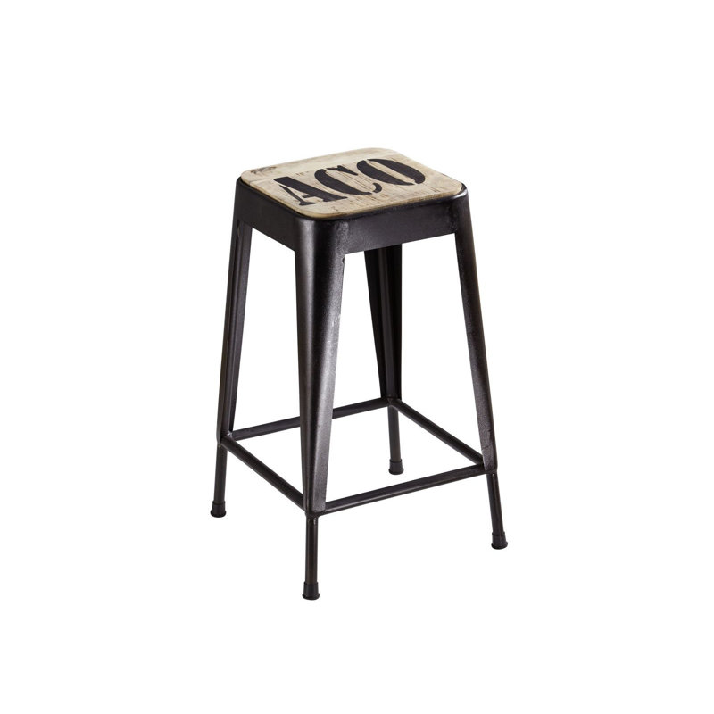 Factory Counter Stool with Metal Frame