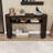Vintage-Inspired Console Table with Ash Veneer Top and Shelf-1828121726