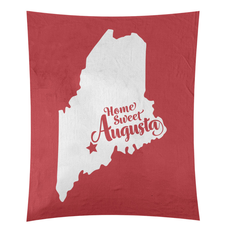 Tapisserie Augusta, Maine, H 27,5 po x l 37,5 po, Rouge