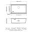 Évier encastrable 33 x 19 po en composite de quartz noir - haut avec succes inclus-124185536