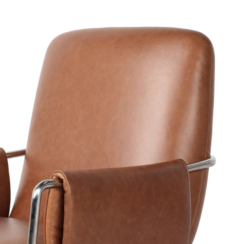 Sherman Leather Swivel Task Chair, Sonoma Chestnut