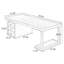 Bureau de direction rectangulaire en bois massif avec tiroirs Walnut-1233688261