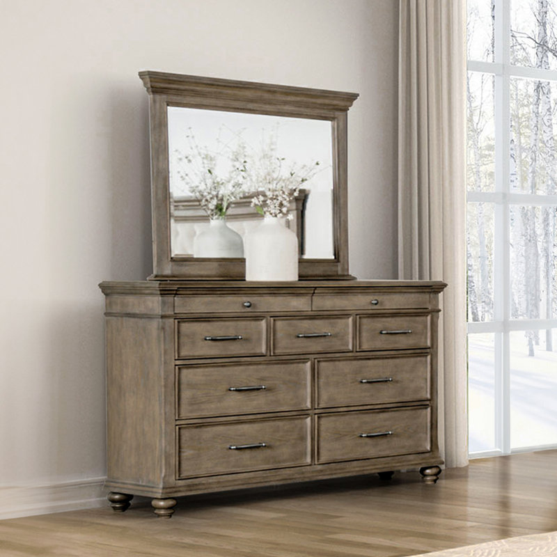 Ensemble commode et miroir 2 pièces Castilloux