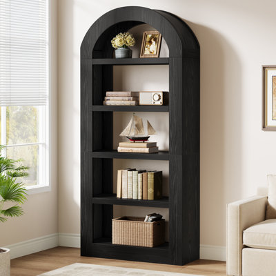 70.87" Tall Arched Bookcase