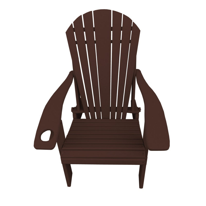 Dermando Foldable Outdoor Adirondack Chair, Tudor Brown