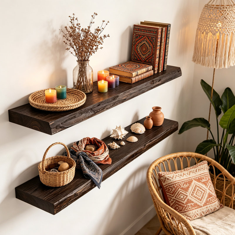 Solid Wood Floating Shelf