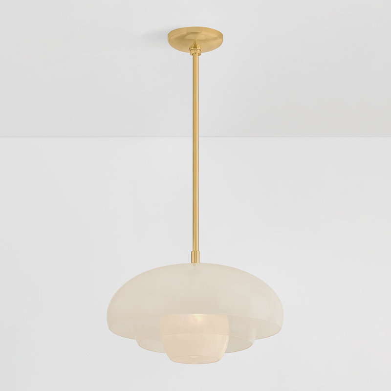 Auburndale Pendant in Aged Brass, Brass