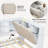 Wooden L-shaped Daybed Corner Bed with 2 Drawers, Storage Bookcase, Upholstered Headboard and USB Charging Ports-1833160429-1833160431