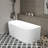 WOODBRIDGE 66.9 X 30.7 X 23.6" freestanding back-to-wall soaking bathtub-117971283
