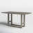 Annea Rectangular with Solid Wood Base Dining Table