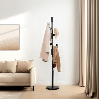 Freestanding Bamboo Cactus-Shaped Coat Rack