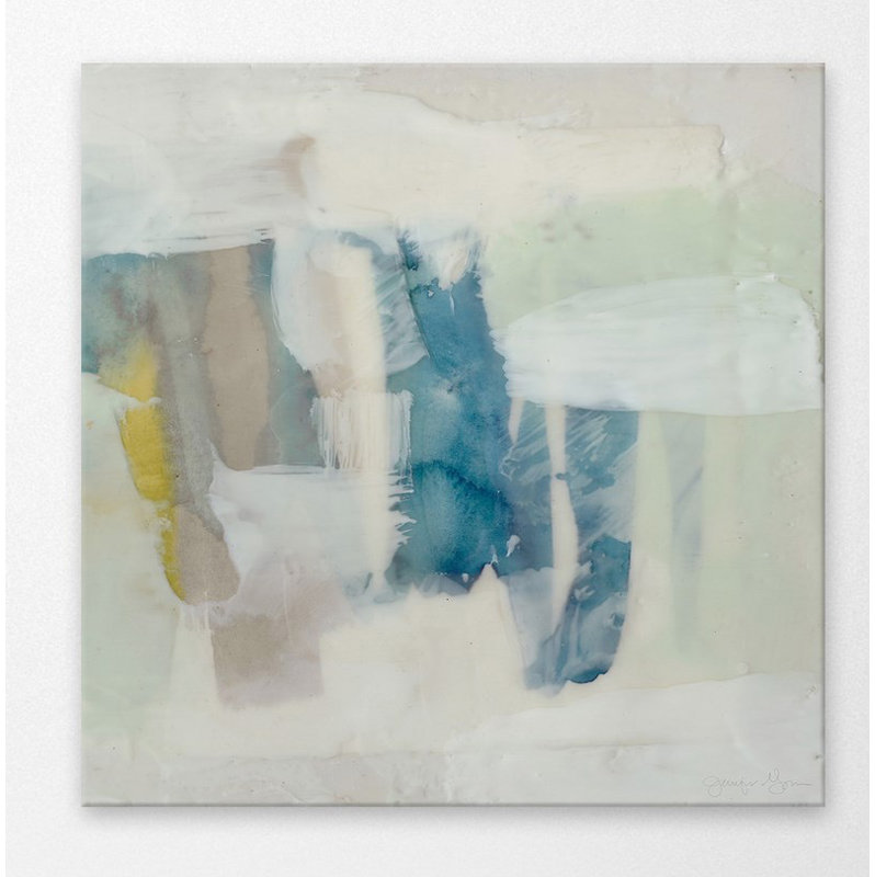 Encaustic Window II - Wrapped Canvas Painting, 122 cm H x 122 cm W 