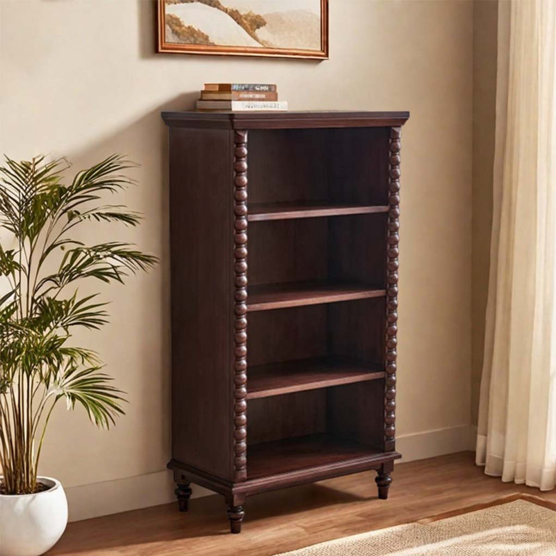 Vintage Solid Wood Storage Cabinet Bookcase