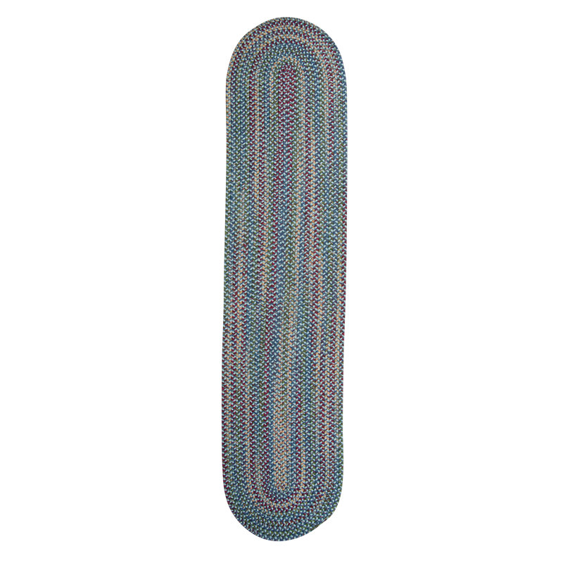 Tapis bleu / rose Dollman, Tapis de couloir 2 pi x 13 pi