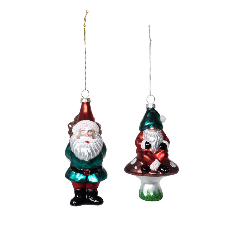 6'' Glass Hanging Figurine Ornament