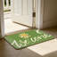 Tapis de sol 24 po x 36 po Daisy «Welcome» pour porche d'entrée, vert