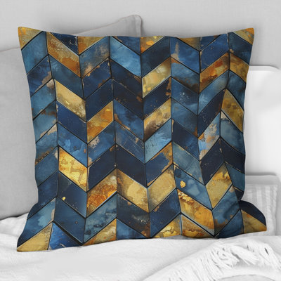 Coussin Chevron Waves I - Glam