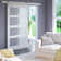 Abhishekh 81.75'' x 87.63'' Solid + Manufactured Wood Glass with Installation Hardware Kit Barn Door