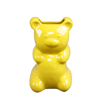 6.75"H YL Ceramic Gummy Bear Vase 4.25*3.25*6.75