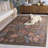 Saffron 405 Hand Woven Performance Floral Rug-1218278305