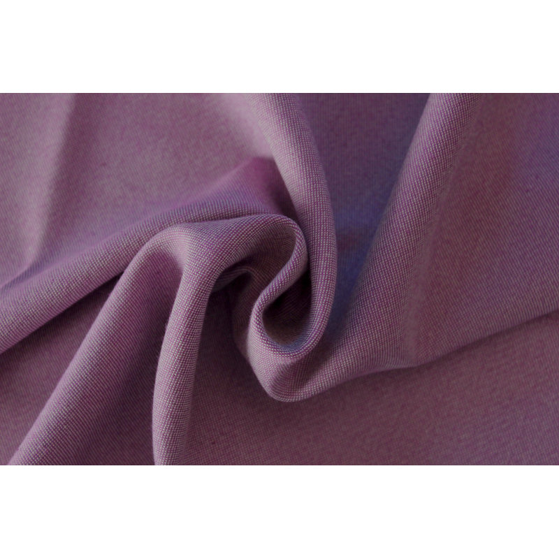 Uni Collection 100% Cotton Room Darkening Curtain Single Panel, 142cm wide x 335cm high, Aubergine