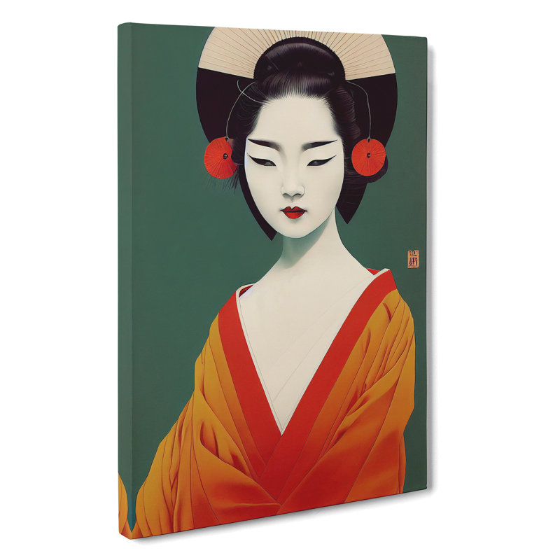 XV1022-4277X Sublime Geisha - Print, Wrapped Canvas, No Matte, 50cm H x 35cm W