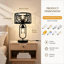 2- Light 48.5cm Industrial Metal Table Lamp