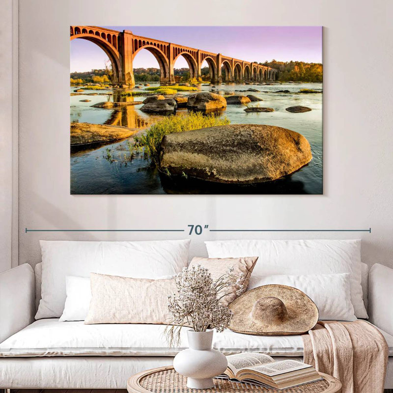 Lilie James River Bridge, H 34 po x l 51 po