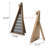 Freestanding Tree Shaped Christmas Advent Calendar With Wreath Magnet