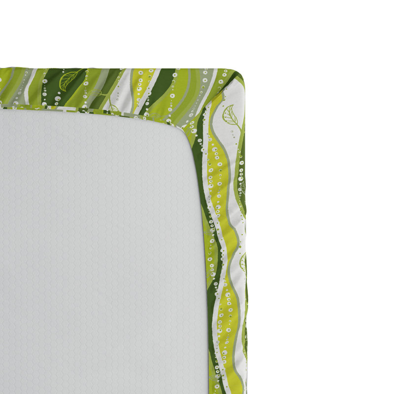 Microfiber Abstract Fitted Sheet, Twin XL Fitted Sheet