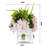 Faux Silk Hydrangea Arrangement in Vase