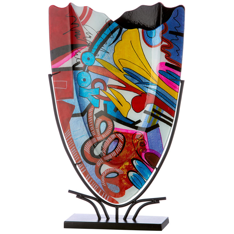 Carmelite Handmade Glass Floor Vase