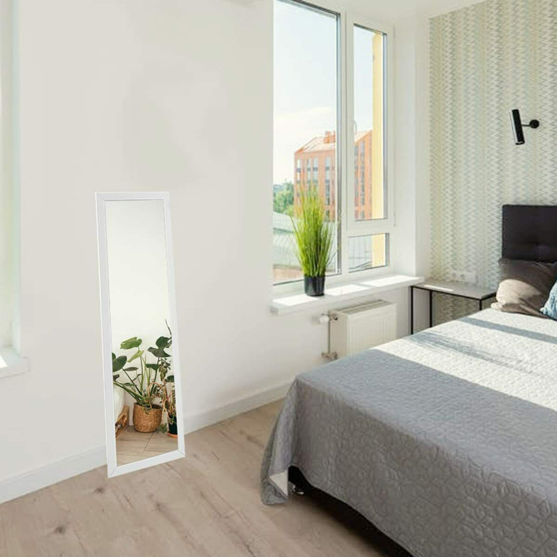 Asfa Flat Mirror, White 
