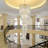 21 Lights Chandelier Crystal Dimmable Light Gold
