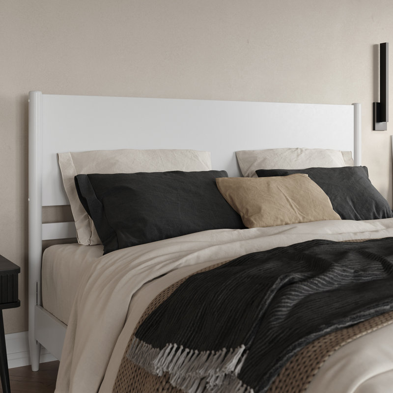 Lit plateforme Bromwyn, Très grand, Blanc