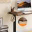 Bureau électrique debout, bureau à hauteur réglable, bureau assis-debout 24 po x 48 po, plateau en acajou / bois naturel-446613814-446613809