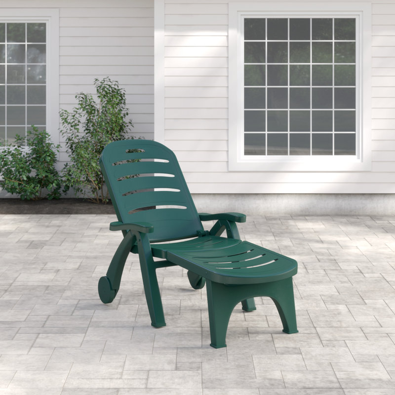 Scout 213cm Long Reclining Single Chaise, Forest Green