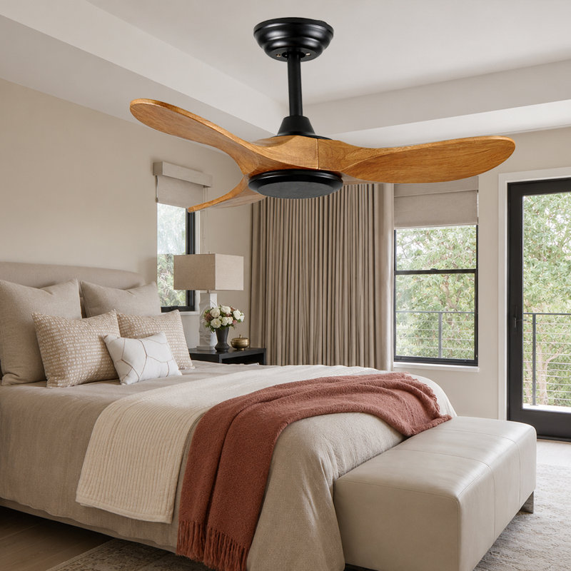 36-Inch Wood Ceiling Fan Without light