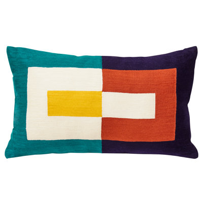 Dequisha Abstract Rectangular Lumbar Cushion