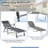 Lilijana Outdoor Metal Chaise Lounge